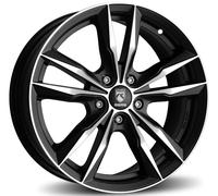 CERCHIO IN LEGA PER FORD PUMA 7,5J17" 5X108 45 72,30 REDS FAST NERO OPACO DIAMAN