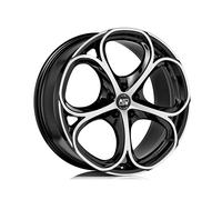 CERCHIO IN LEGA MSW MSW 82 PER ALFA ROMEO TONALE 9X20 5X110 GLOSS BLACK FUL HFM