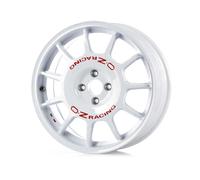 CERCHIO IN LEGA PER MAZDA MX-5 7,0J17" 4X100 42 68 OZ LEGGENDA RACE WHITE RED LE