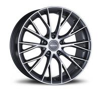 CERCHIO IN LEGA PER MITSUBISHI OUTLANDER 8,5J19" 5X112 28 76 MAK MUNCHEN GUN MET