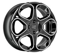 CERCHIO IN LEGA PER OPEL ADAM 7,5J18" 5X110 30 65,10 MSW MSW 83 GLOSS BLACK FULL