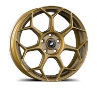 CERCHIO IN LEGA PER PEUGEOT 208 7,0J17" 4X108 30 65,10 GMP RACEWAY ORO CORSA