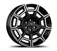 CERCHIO IN LEGA PER DACIA DUSTER 7,5J18" 5X114,3 40 66,10 GMP PERVAN BLACK DIAMO