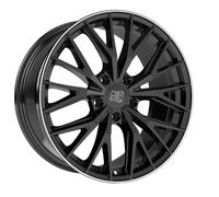 Cerchio in Lega MSW 44 in 8,5x20 ET40 Foratura 5x108 Gloss Black+Diamond Lip