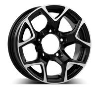 Cerchi in lega GMP SJ15 15" 5.5J 5x139.7 ET 5 108 BLACK DIAMOND