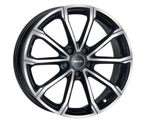 CERCHIO IN LEGA PER VOLKSWAGEN GOLF 7,5J17" 5X112 46 57,10 MAK DAVINCI BLACK MIR