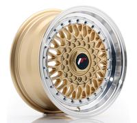 Cerchio Japan Racing in Lega JR9 15x7 ET20 4x100/108 Oro Canale Spazzolato - JR