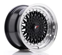 Cerchio Japan Racing in Lega JR9 15x8 ET20 4x100/108 Nero Lucido Canale Spazzo.