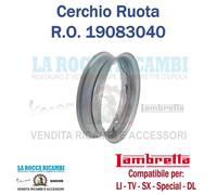 Cerchio Lambretta LI - TV - SX - SPECIAL - DL 10 pollici Dal 1957 Al 1970