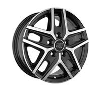CERCHIO LEGA 6,5J16 5X160 55 65,10 MSW MSW 40 VAN GLOSS BLACK FULL POLISHED
