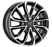 Cerchio in Lega MSW 48 Van 6,5x16 ET68 Foratura 6x125 Gloss Black Full Polished
