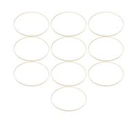 Cerchio Legno per Fiocco Nascita Bambù 10 Pezzi, Cerchi Decorativi | Ghirlanda Bambù, Ghirlanda Bambù Macramè, Beige Rustico per Casa e Feste, Leggero e Stabile