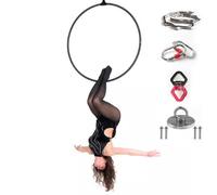 Cerchio Lyra Aereo, Cerchio Lyra in Acciaio Inox per Adulti, Set di Cerchi Aerei Acrobatici Standard per Fitness, Cerchio per Yoga in Palestra e Casa, Resistente, per Danza e Perdita di Peso