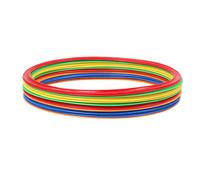 Cerchio per Bambini per attività di Corsa e Salto, Set da 10 in Plastica Vivace 28x28x3 Cm per la Scuola e Il Cortile (Medio 28 cm)