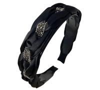 Cerchio per capelli alla moda con gioiello, ornamento per capelli versatile, strumento per lo styling per bambini e adulti