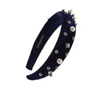 Cerchio per capelli alla moda con gioiello, ornamento per capelli versatile, strumento per lo styling per bambini e adulti