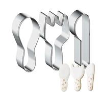 Cerchio per Torta in Acciaio | 3 Pezzi Taglierina In Acciaio Idrabile Con Design Dentato, ad Anello per La Cottura - per Pasticceria Torta Dessert Famiglia Colleghi Cucina Casa Interni Esterni