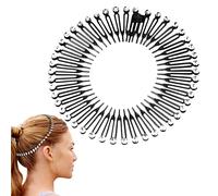 Cerchio Pettine Fascia - Pettine Fascia per capelli Full Stretch Pettine,Supporto per fascia per capelli per donne e ragazze per capelli Pologmase