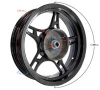 Cerchio posteriore 13-3,50, freno a disco Falcon 125, 2 in alluminio, E5