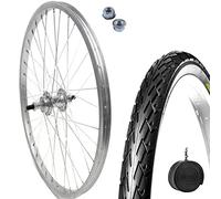 Cerchio Posteriore 7V Ruota 28" 28 x 1.75 622 x 20 + Copertone nero 700x35C + Camera x City Bike Stradale