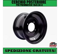 Cerchio Posteriore 8 Pollici 4 Fori per Pneumatico 18x9.50-8 Mini Quad ATV Buggy