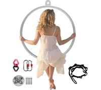 Cerchio professionale per fitness aereo, in acciaio inox resistente, per allenamento acrobatico, palestra a casa, yoga e perdita di peso