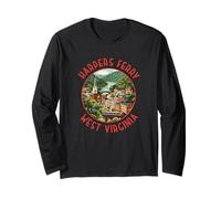 Cerchio retrò Invecchiato Harpers Ferry West Virginia Maglia a Manica