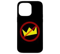Cerchio rosso barrato corona n Custodia per iPhone 14 Pro Max
