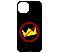 Cerchio rosso barrato corona n Custodia per iPhone 15 Plus