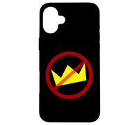 Cerchio rosso barrato corona n Custodia per iPhone 16 Plus