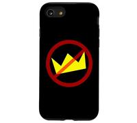 Cerchio rosso barrato corona n Custodia per iPhone SE (2020) / 7/8