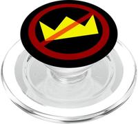 Cerchio rosso barrato corona n PopSockets PopGrip per MagSafe
