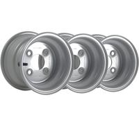 Cerchio Ruota Acciaio 5,50x8 4 Perni Metrico 100mm PCD 60mm Foro Centrale 357...