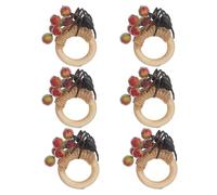 Cerchio simulato moderno della clip della pianta degli anelli regolabili del tovagliolo della tela da imballaggio per il tovagliolo di impostazione