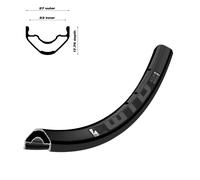 CERCHIO WTW KOM LIGHT DISC TCS 29 POLLICI ALLUMINIO TUBLESS READY 28 FORI MTB