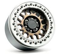 Cerchione 1.9 Per Traxxas Per TRX4 Per SCX10 D90 1/10 Parte Auto Accessori | Cerchi in alluminio cingolati 1/10 che fissano i pneumatici senza trazione fuoristrada affidabile(Type 9)