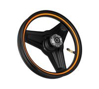 Cerchione anteriore a tre razze con cuscinetti preassemblati e stelo della valvola for parti di ricambio for scooter elettrico for Kukirin C1 Pro