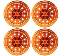 Cerchione Mozzo Ruota alluminio CNC 4Pezzi Per AXIAL SCX6 1/6 RC Cingolato | Aggiornamenti per auto RC, i mozzi delle ruote in alluminio CNC migliorano il realismo della scala Aggiorna