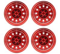 Cerchione Mozzo Ruota alluminio CNC 4Pezzi Per AXIAL SCX6 1/6 RC Cingolato | Aggiornamenti per auto RC, i mozzi delle ruote in alluminio CNC migliorano il realismo della scala Aggiorna