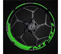 cerchioni Decalcomanie Adesivi Per Cerchi Moto Per YAMAHA MT07 MT-07, Strisce Riflettenti Per Cerchi Interni Ed Esterni, Set Completo Cerchioni Adesivi Strisce(Colore 4)