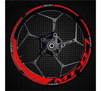 cerchioni Decalcomanie Adesivi Per Cerchi Moto Per YAMAHA MT07 MT-07, Strisce Riflettenti Per Cerchi Interni Ed Esterni, Set Completo Cerchioni Adesivi Strisce(Colore 3)