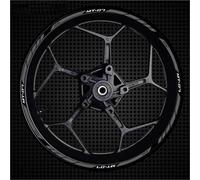 cerchioni Decalcomanie Adesivi Per Cerchi Moto Per YAMAHA MT07 MT-07, Strisce Riflettenti Per Cerchi Interni Ed Esterni, Set Completo Cerchioni Adesivi Strisce(Colore 16)
