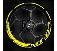 cerchioni Decalcomanie Adesivi Per Cerchi Moto Per YAMAHA MT07 MT-07, Strisce Riflettenti Per Cerchi Interni Ed Esterni, Set Completo Cerchioni Adesivi Strisce(Colore 6)