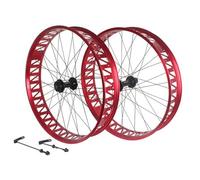 Cerchioni Fat Bike Da 26 Pollici X 4.0/4.9'' Ruota Posteriore Bici Da Neve Cuscinetto A 36 Fori Mozzo Cassetta Set Di Ruote In Lega Di Alluminio Freno A Disco Sgancio Rapido 135/190 Mm Per 7-12 Veloci