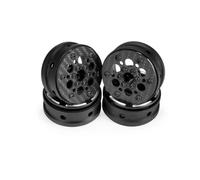 Cerchioni RC Per Capra Per SCX10 RR10 TF2 Per Element Per Enduro Gmade R1 Cheater Rigs 1/10 4 Pezzi Cerchioni In Fibra Carbonio 1,9 Pollici Cerchioni RC Auto Crawler 1,9S(Black-4)