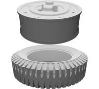Cerchioni Ruote per LEGO Technic 42110 Jeep Wrangler Compatibili Stampati