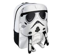 Cerdá 2100002214, Zaino infantile con stampa 3D da personaggio Star Wars Stormtrooper, Bianco/Nero, 25x31x10 cm