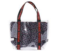 Cerdá 2100002899, Borsa da Spiaggia Trasparente con Scomparto Interno Stampato di Minnie Mouse Unisex-Bambini, Rosa, Grande