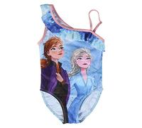 Cerdá Bañador Niña Frozen con Volante De 1 Pieza-4 Años Costume a Slip, Azul Claro, Pequeño Bambina