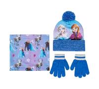 Cerdá Conjunto 3 Piezas Snood Frozen (Gorro, Braga Cuello Y Guantes) 2/8 Años. Set 3 Pezzi (Cappello, Scaldacollo e Guanti) Anni, Multicolore, Taglia Unica Bambini e Ragazzi